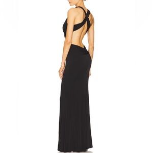 Katie May Black Backless Gown Size Small Secret Agent Dress